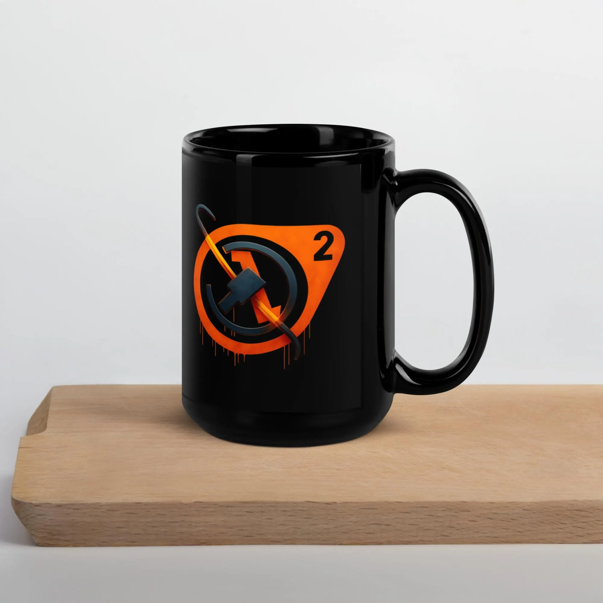 Half-Life 2 G-Man Black Glossy Mug